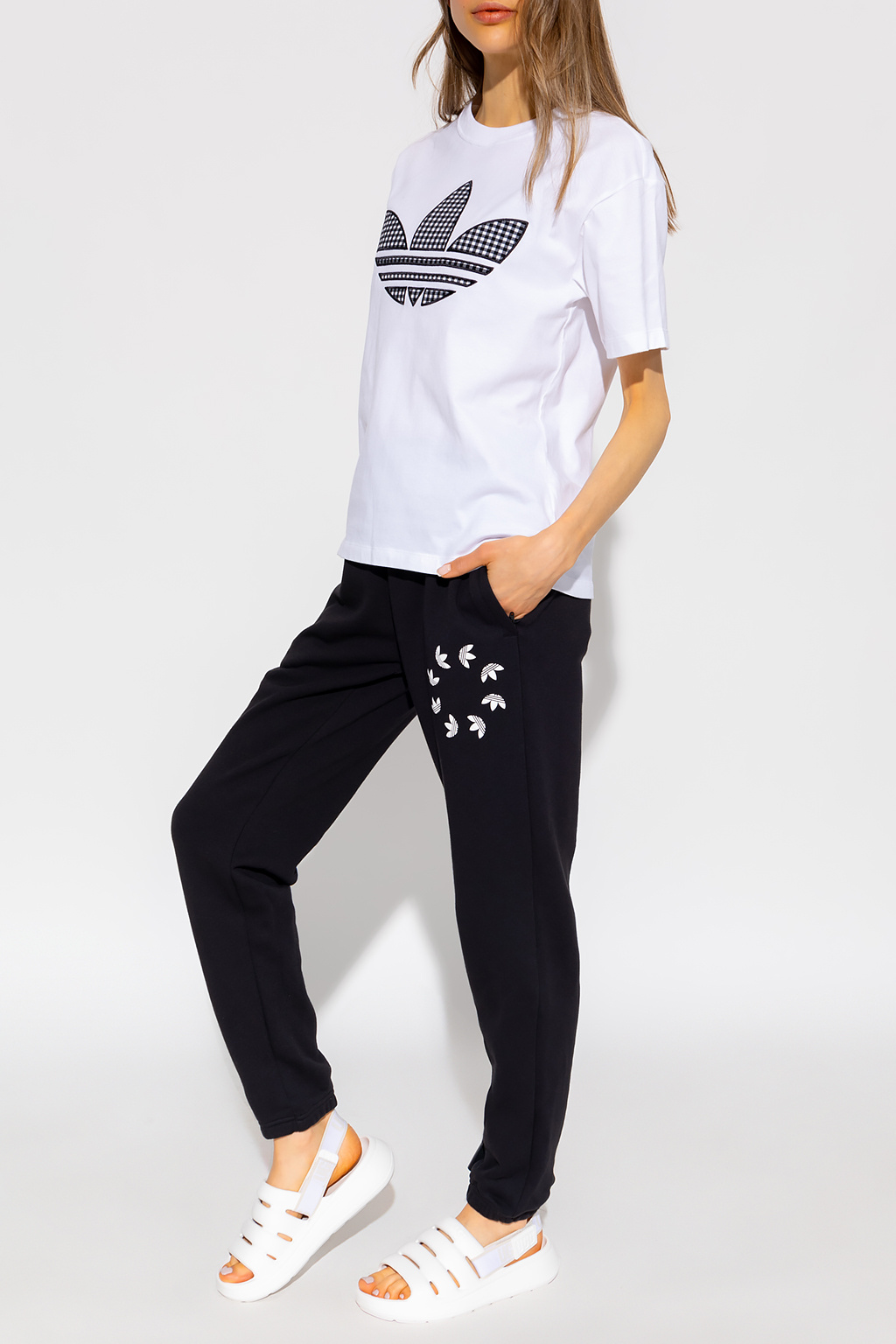 SchaferandweinerShops CK White T adidas Training Leggings avec poches Noir shirt with logo ADIDAS Originals